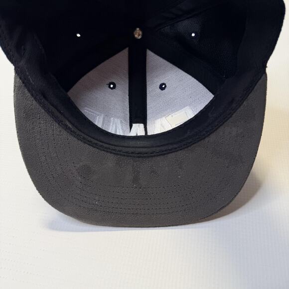 Hall Of Fame 2nd Sucks Hat Cap Snap Back Mens Navy Gray Suede FAME Embroidered - Picture 7 of 9